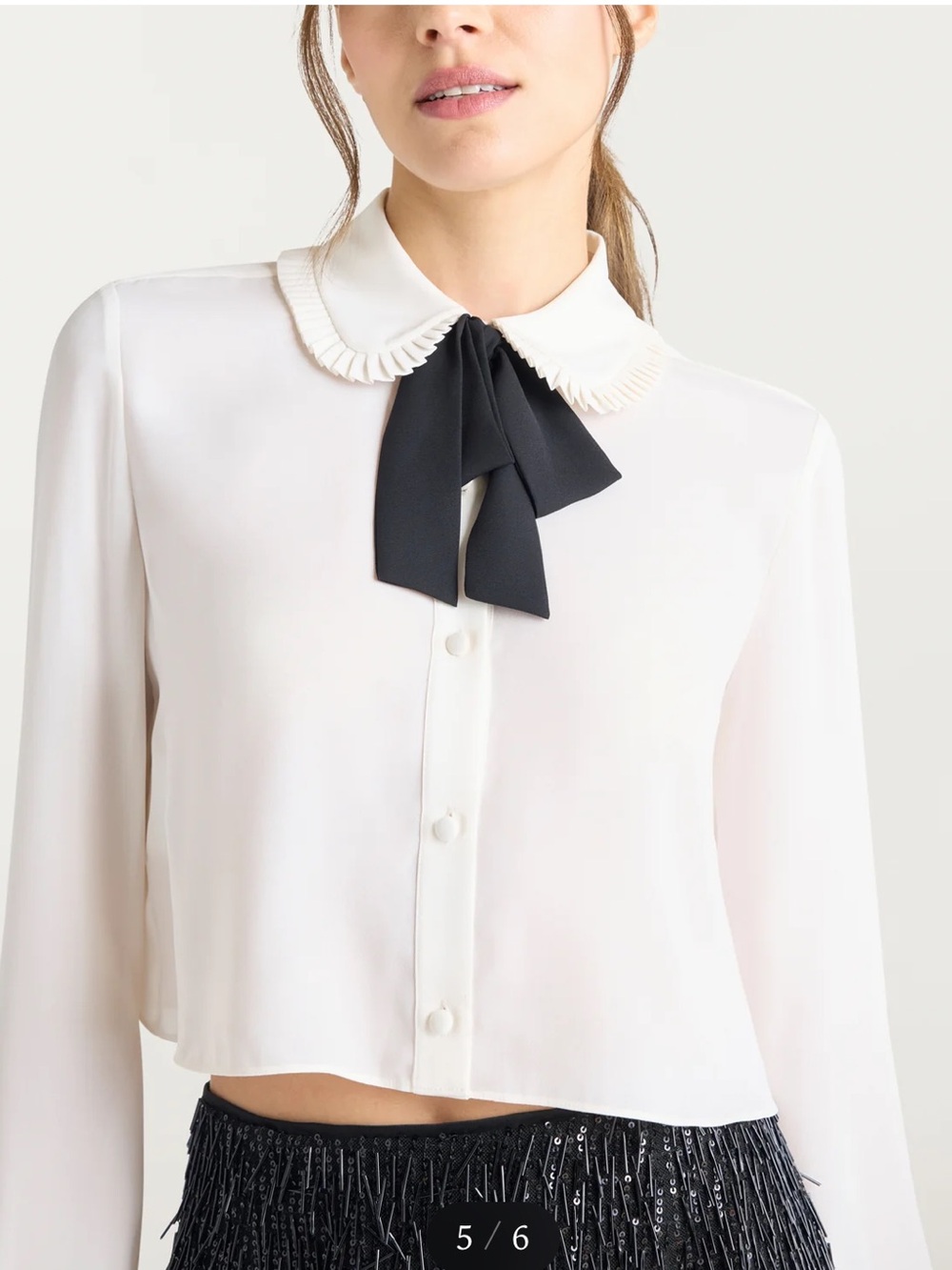 Cinq à Sept Women's Zaida Top in ivory size XS new w tags